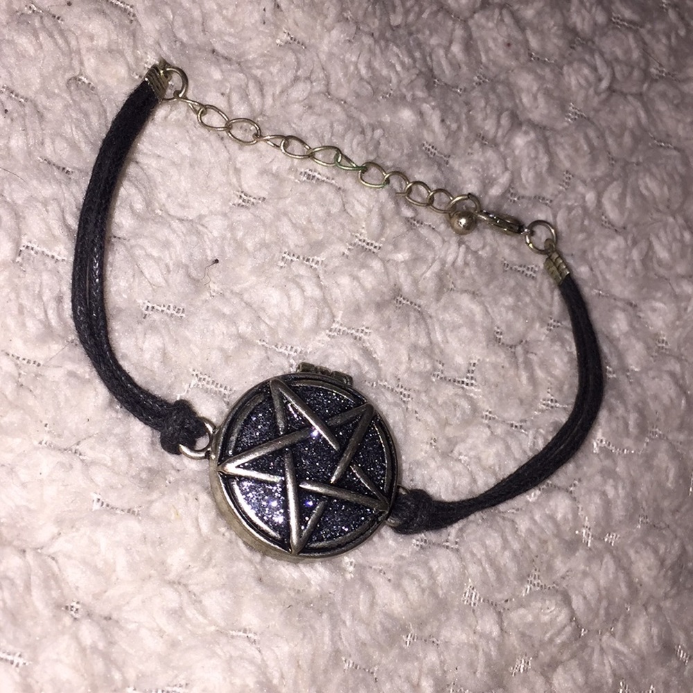 Black is my happy place bracelet